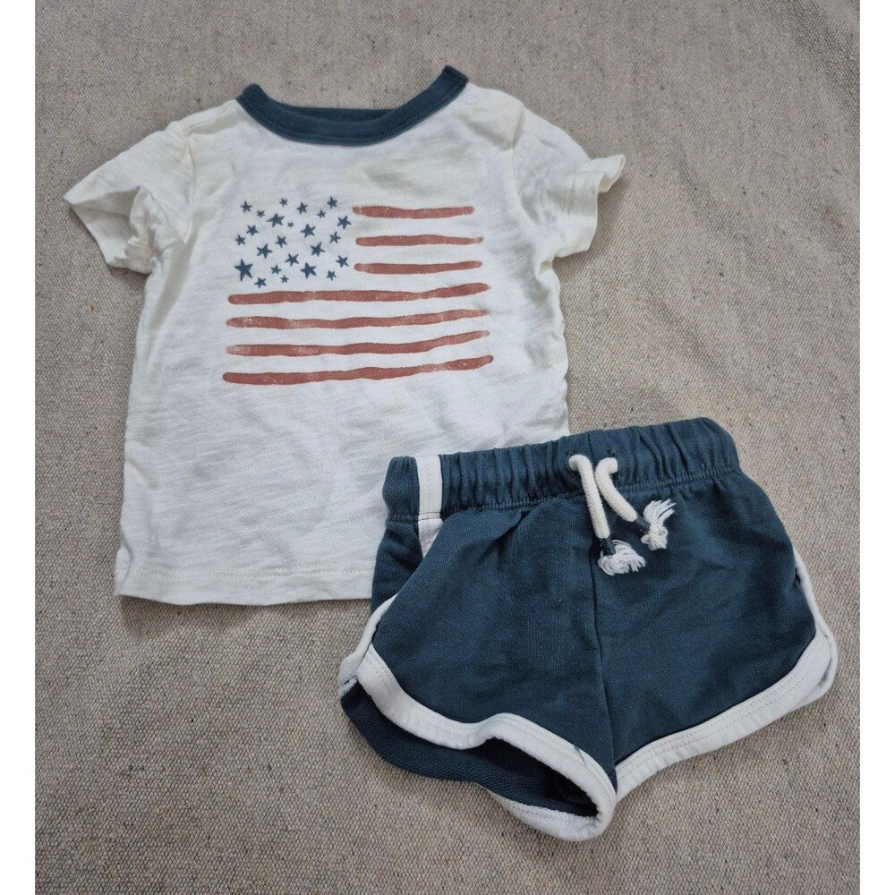 Little co Lauren Conrad 2 piecee stars and stripes outfit size 3 months